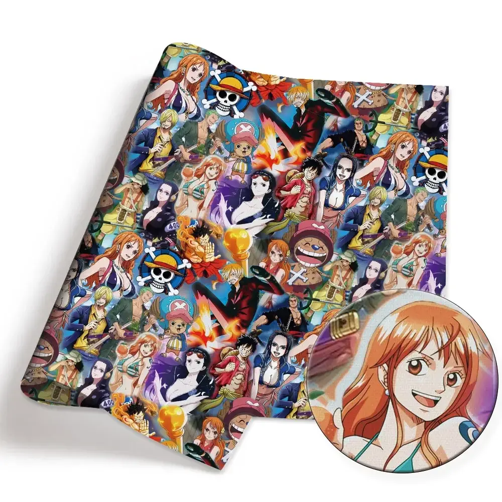 One Piece Anime peripherals Fabric 140*50cm DIY Sewing Patchwork Quilting Baby Dress Printed Fabric Fabric Sewing Kids