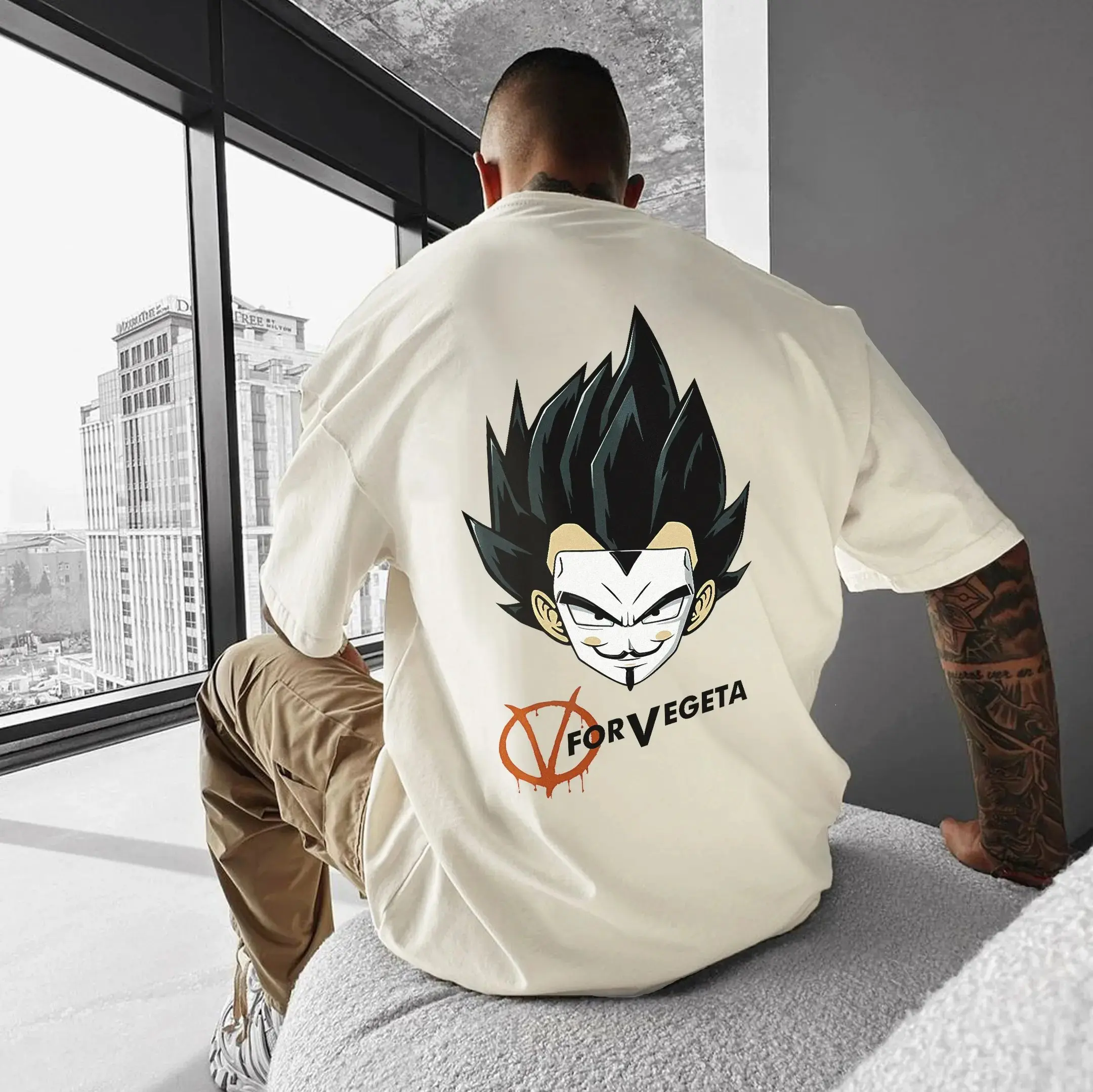 Dragon Ball 2025 Licensed Collection - Official Goku Vintage T-Shirt, Loose Fit Oversized Unisex Comfortable Cotton Anime