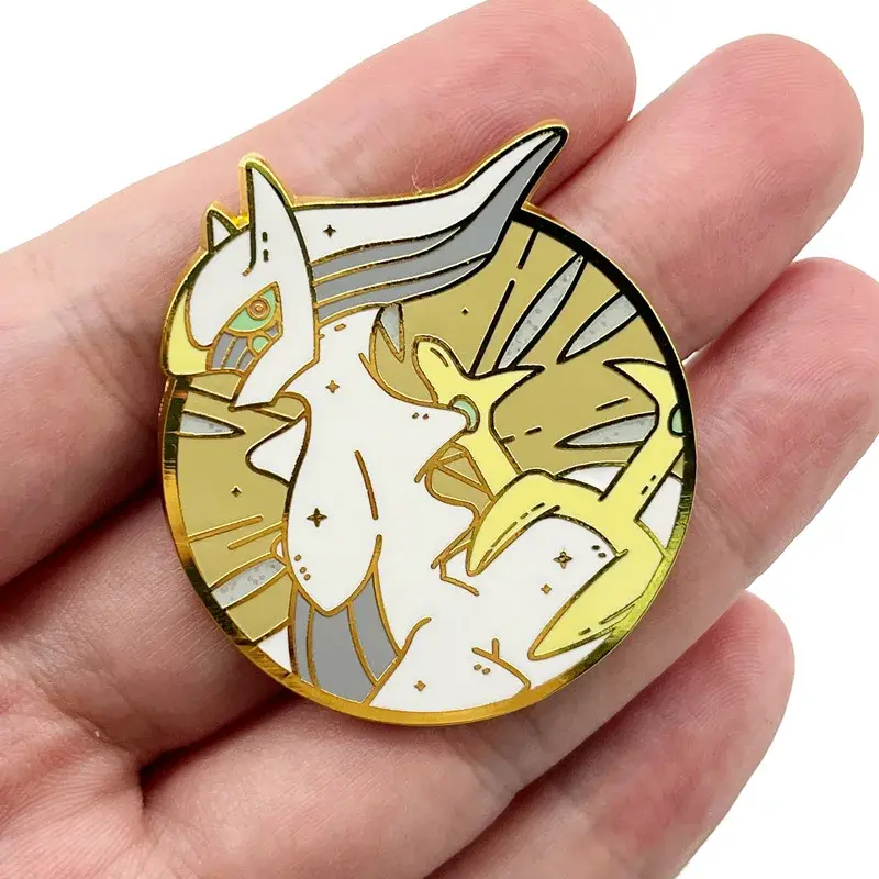 Pokemon Arceus Mewtwo Jirachi Brooches Enamel Pins Cartoon Anime Badges Backpack Hat Shirt Lapel Pin Jewelry Gifts for Friends