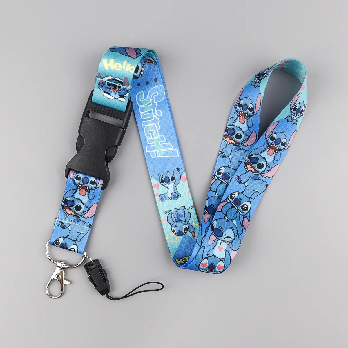 Cute Stitch Lanyard for keys ID Card Keychain Phone Straps USB Badge Holder DIY Hang Rope Lariat Lanyard