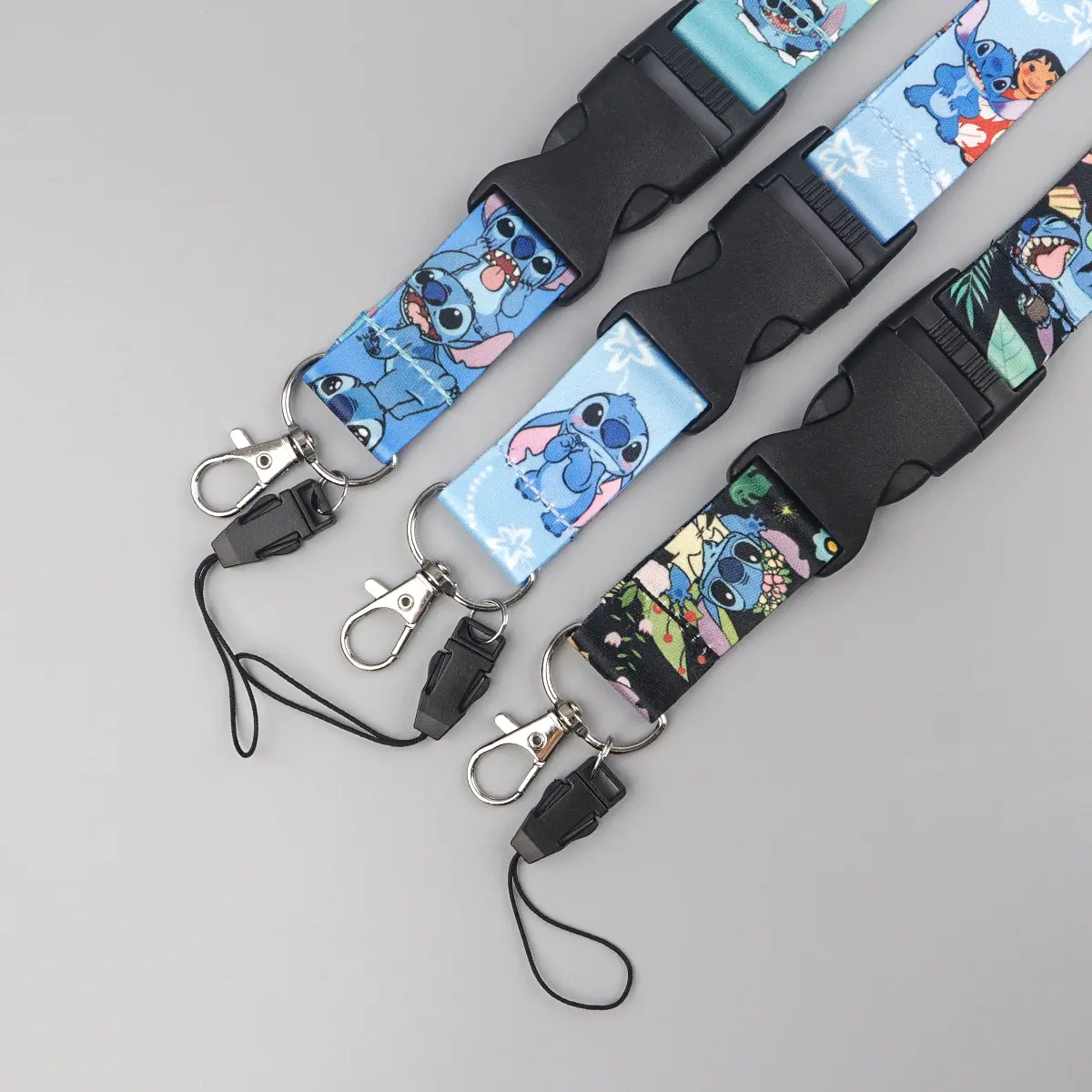 Cute Stitch Lanyard for keys ID Card Keychain Phone Straps USB Badge Holder DIY Hang Rope Lariat Lanyard