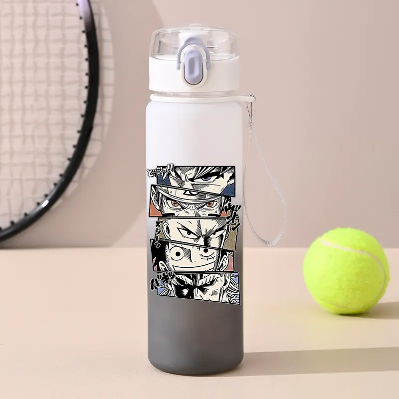 550ml ONE PIECE Water Bottle Nika Luffy Large Capacity Portable Outdoor Sports Childrens Drinking Water Cup Holiday Gifts Aldult
