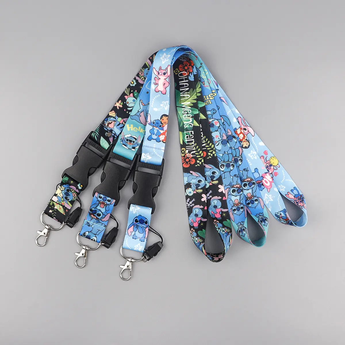 Cute Stitch Lanyard for keys ID Card Keychain Phone Straps USB Badge Holder DIY Hang Rope Lariat Lanyard