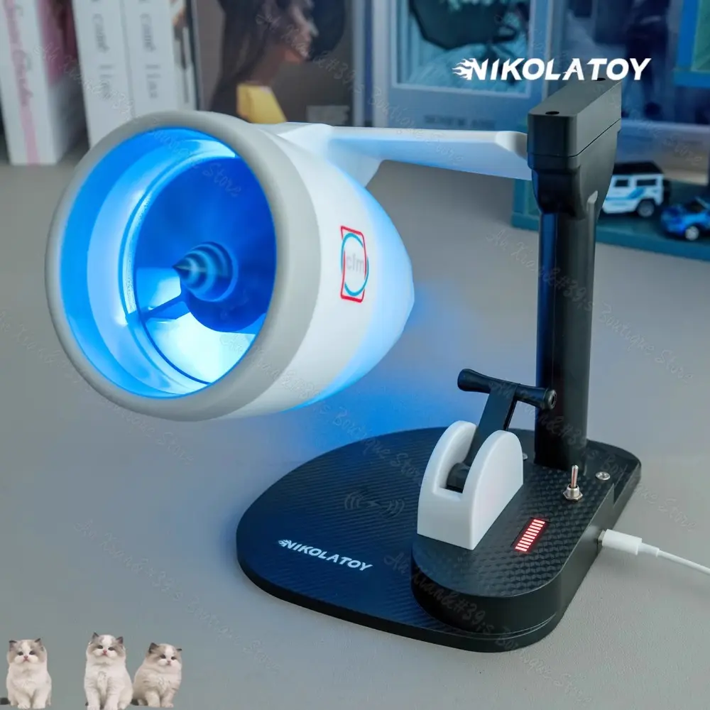 24-hour shipping NIKOLATOY Creative Desktop USB Airplane Engine Turbo JetFan with Wireless Charging