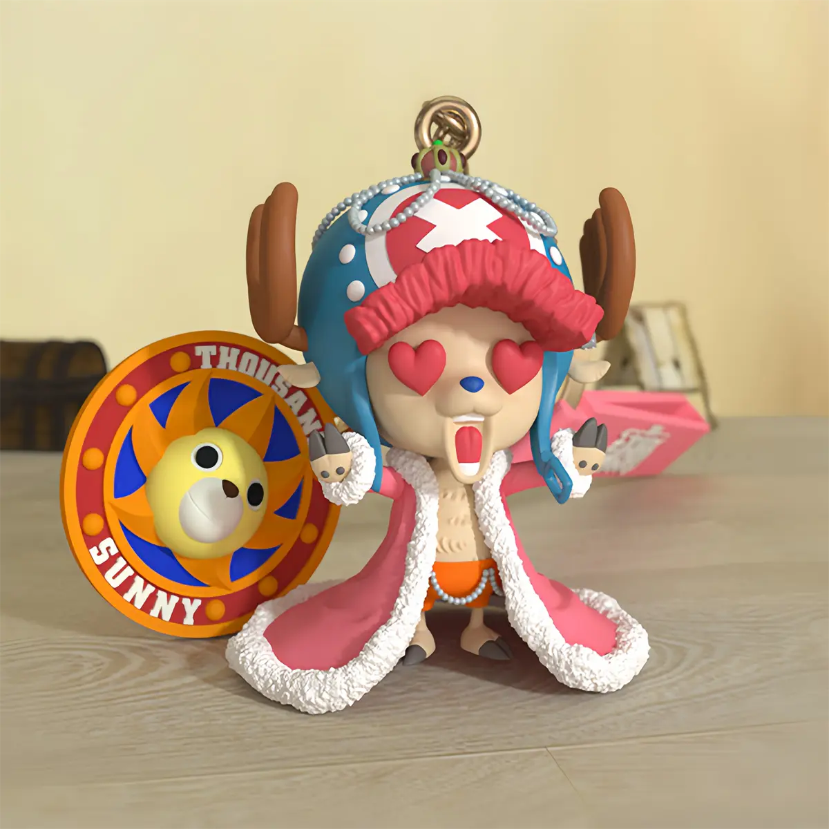 Genuine ONE PIECE  Anime Figure Monkey D Luffy Chopper Cartoon keychain Bag Ornament Dolls Kids Birthday Present Xmas Toy Gifts