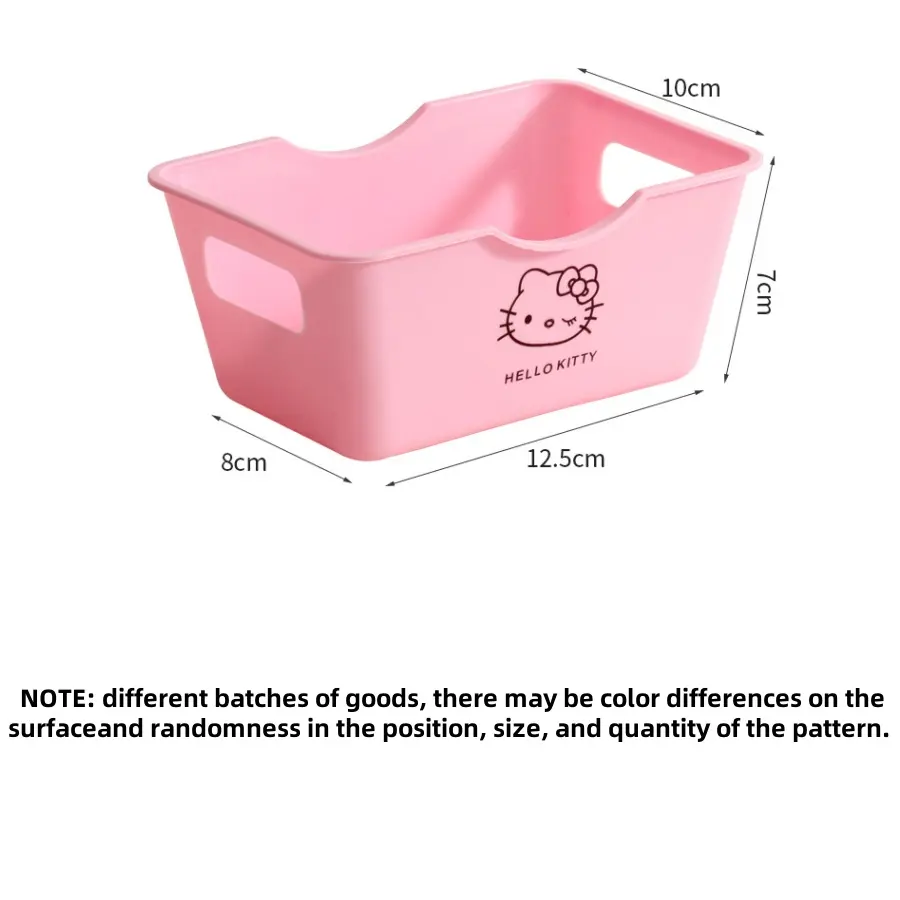 1/3/6pcs HelloKittyes cute desktop stationery and sundries tidying boxes without lids nuts snacks boxes