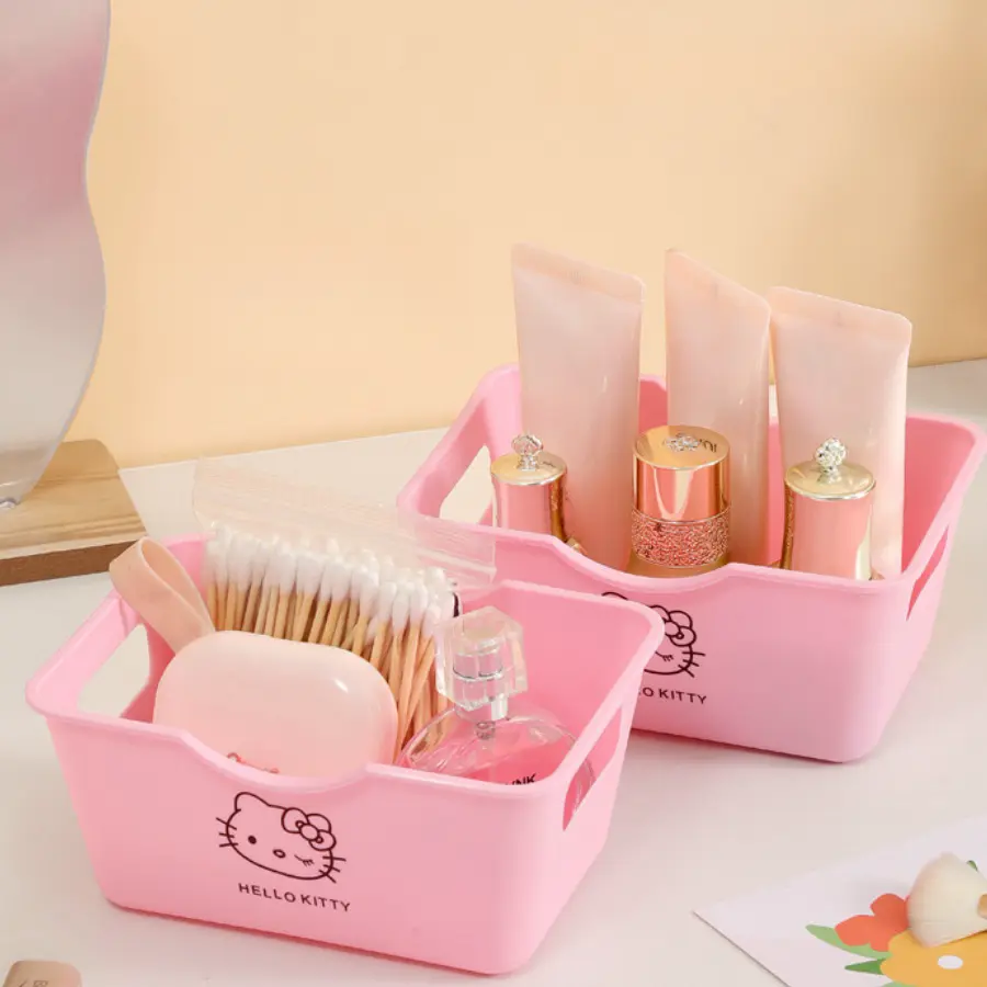 1/3/6pcs HelloKittyes cute desktop stationery and sundries tidying boxes without lids nuts snacks boxes