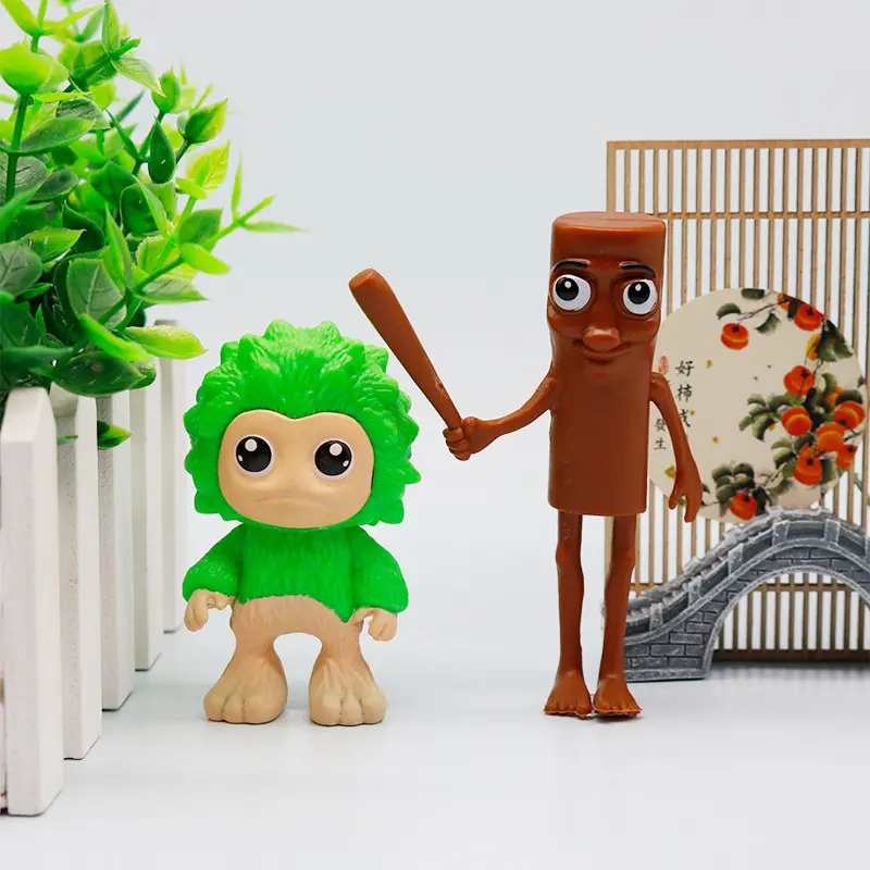 5/6/8/12pcsTungtungtungSahur Brainrot Wooden Stick Dolls Ornaments Desktop Decor Tralalero Tralala Ornaments for Kid Gift