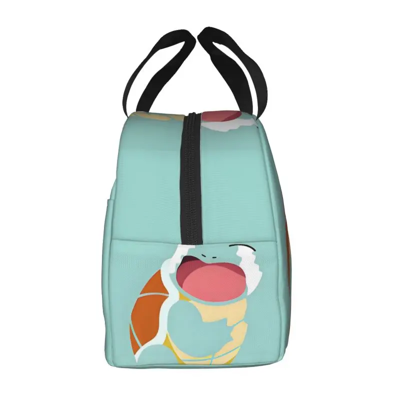 Custom Squirtles Anime Resuable Lunch Boxes for Women Waterproof Thermal Cooler Food Insulated Lunch Bag School Children Student
