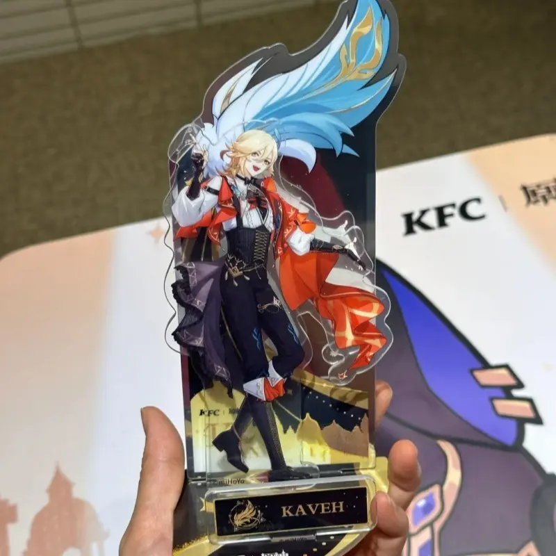 Anime Genshin Impact X Kfc Cosplay Alhaitham Kaveh Acrylic Standing Plates Badges Sent On June 30th Birthday Toy Graduation Gift