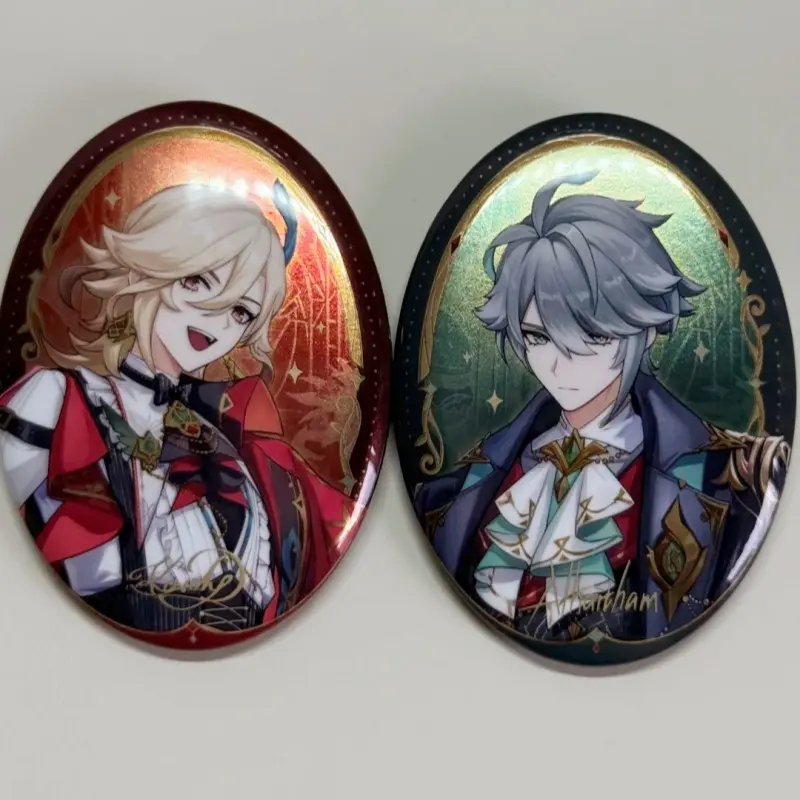 Anime Genshin Impact X Kfc Cosplay Alhaitham Kaveh Acrylic Standing Plates Badges Sent On June 30th Birthday Toy Graduation Gift