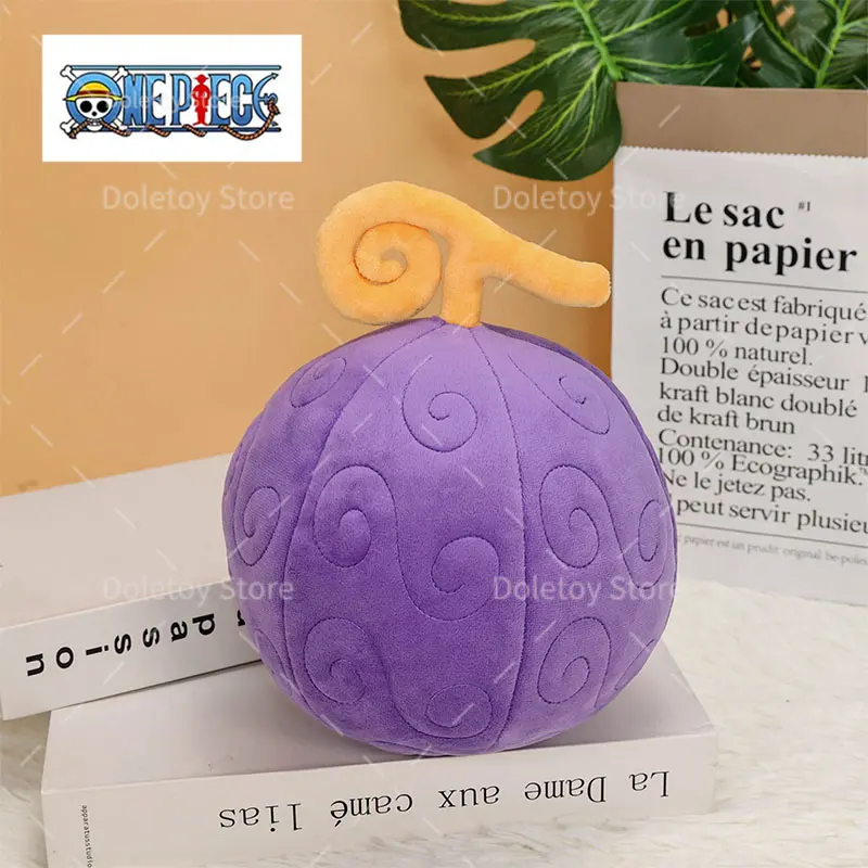 Hot One Piece Plush Gum-Gum Fruit Stuffed Animal Toy Cartoon Flower-Flower Op-Op Devil Fruit Plush Home Decor Colorful Gifts