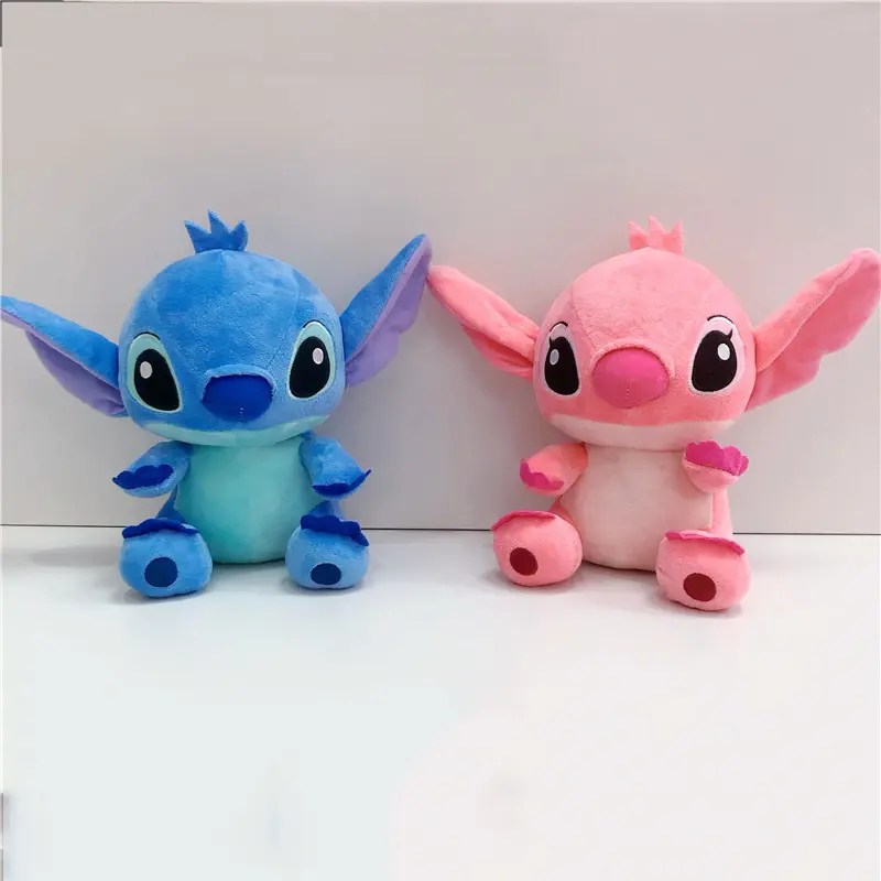 20cm Anime Stitch Plush Stuffed Kawaii Toys TV Same Paragraph Role Pendant Doll Kids Birthday Gifts Couple Models