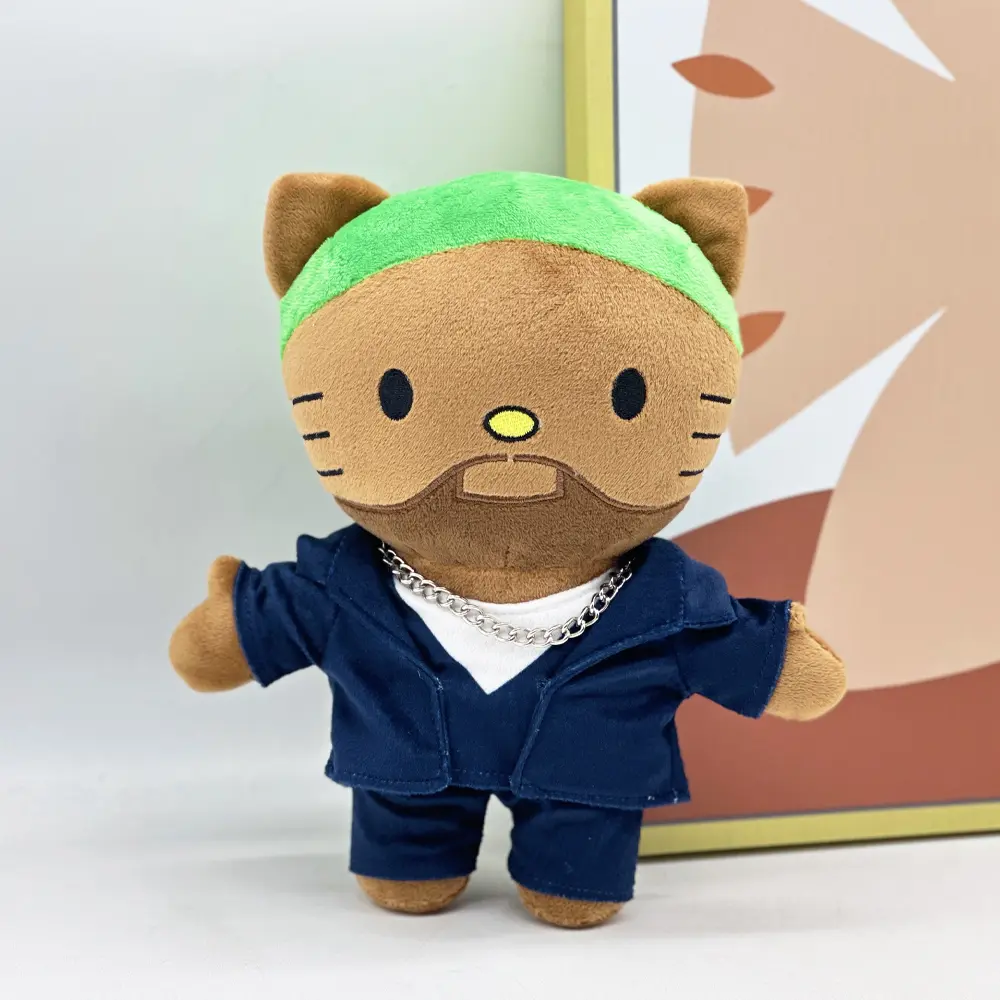 24cm Hello Kitty Frank Ocean Suit Boy Plush Doll Figure Stuffed Toys Cute Boys Girls Birthday Christmas Gift