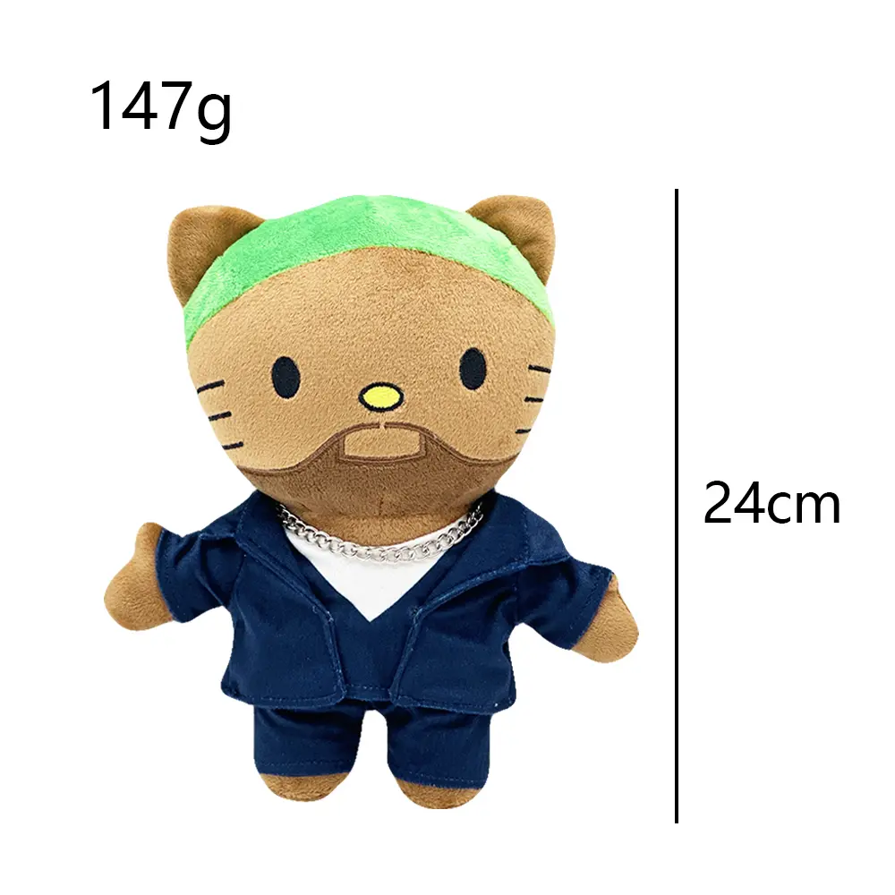 24cm Hello Kitty Frank Ocean Suit Boy Plush Doll Figure Stuffed Toys Cute Boys Girls Birthday Christmas Gift