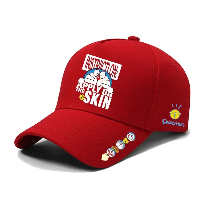 Doraemon Baseball Cap Breathable Duck Tongue Cap Students Children Anime Sun Baseball Cap Hip Hop Snapback Cartoon Caps Gifts