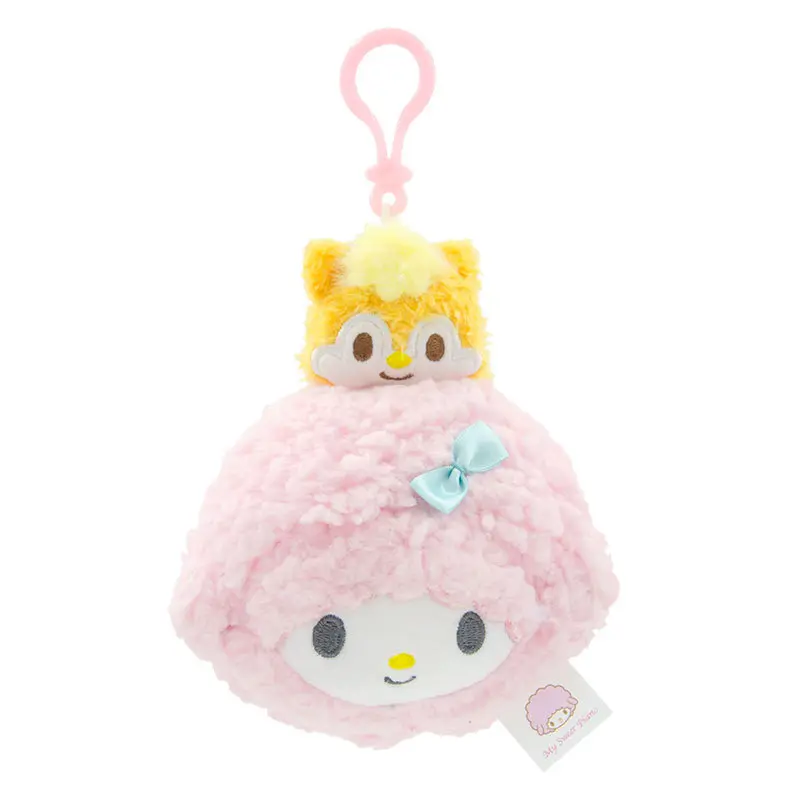 Sanrio Kawaii My Sweet Piano Melody Keychain sanime plush Backpack Pendant Cute Stuffed Doll Coin Purse Wallet Birthday Gift