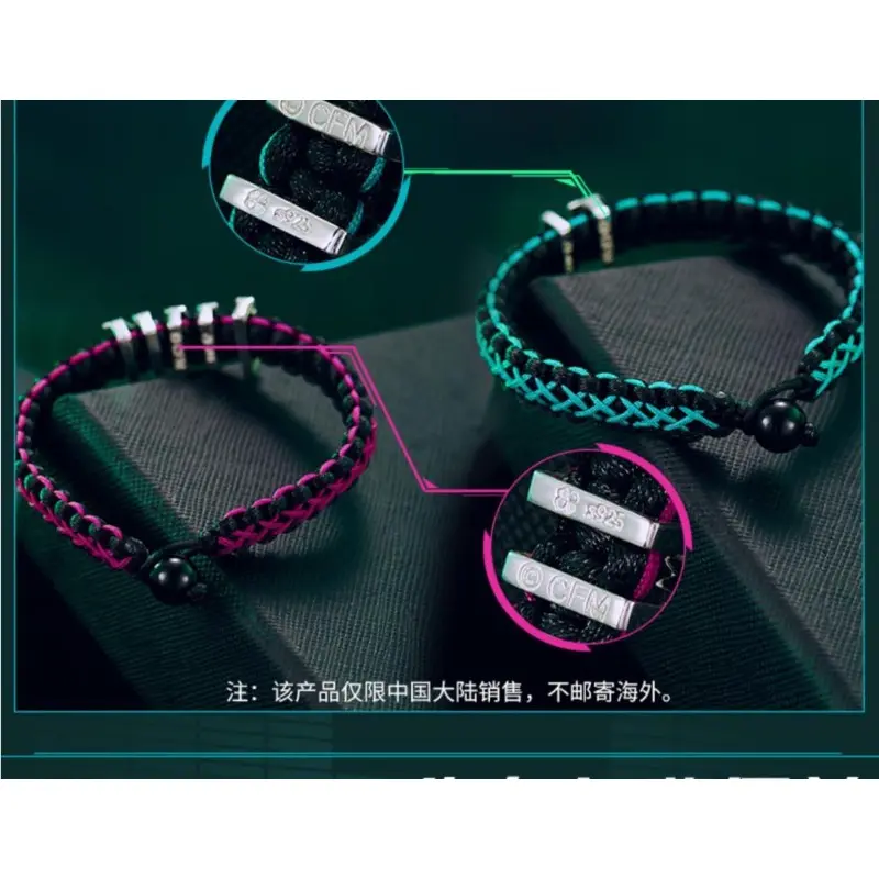 2025 Hatsune Miku Anime Peripheral Cute Miku Lucky Stone Bracelet Creative Kawaii Girl Heart Bracelet Decoration Holiday Gift