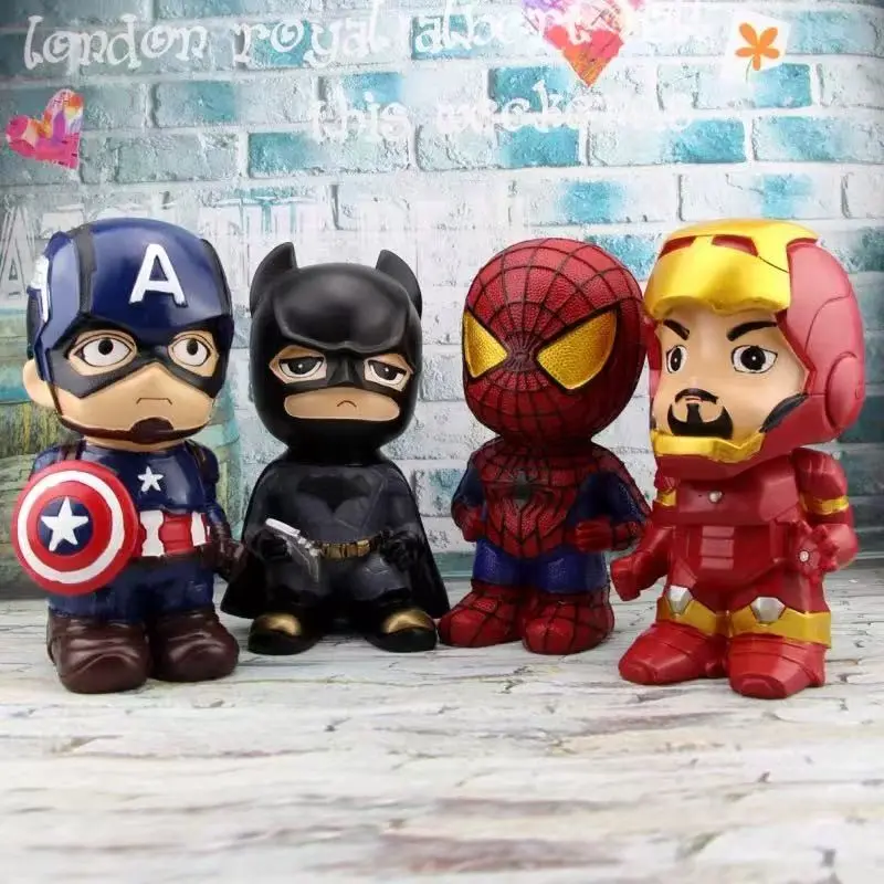 Superhero Bank Kids Spiderman Piggy Money Bank Coin Money Boxes Savings Large Storage Cute Tank Money Saving Box Gift