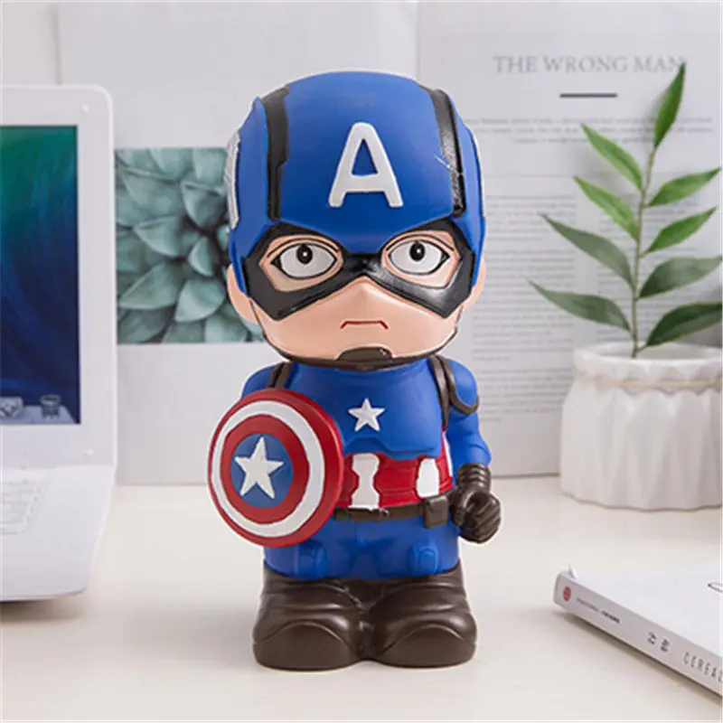 Superhero Bank Kids Spiderman Piggy Money Bank Coin Money Boxes Savings Large Storage Cute Tank Money Saving Box Gift