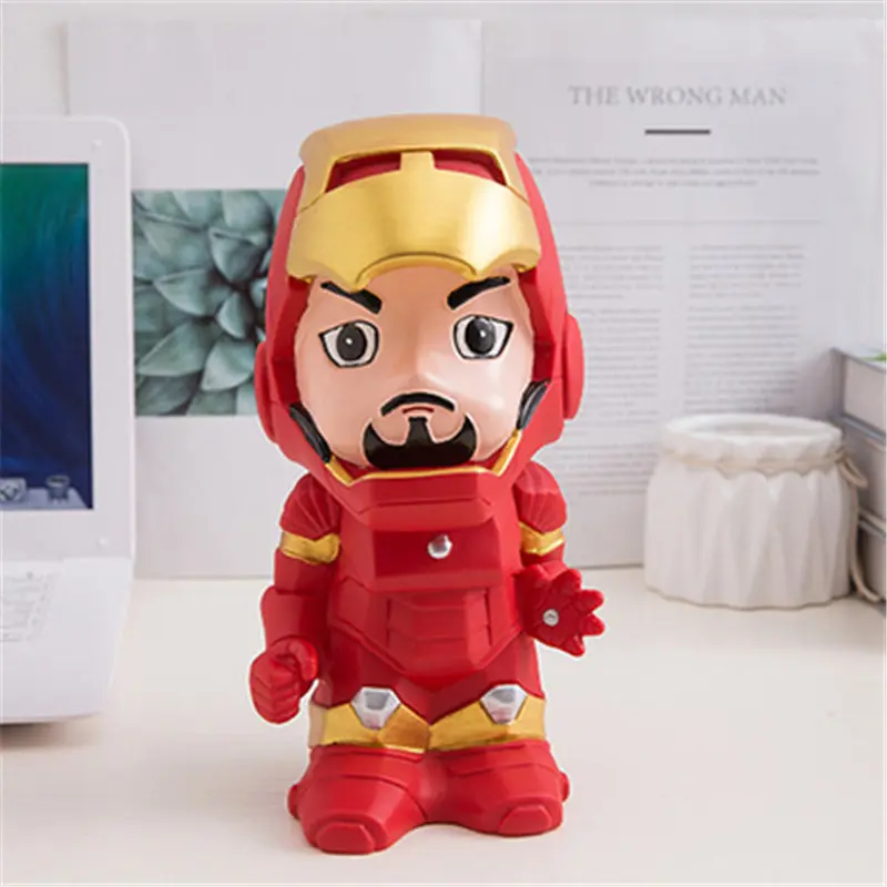 Superhero Bank Kids Spiderman Piggy Money Bank Coin Money Boxes Savings Large Storage Cute Tank Money Saving Box Gift