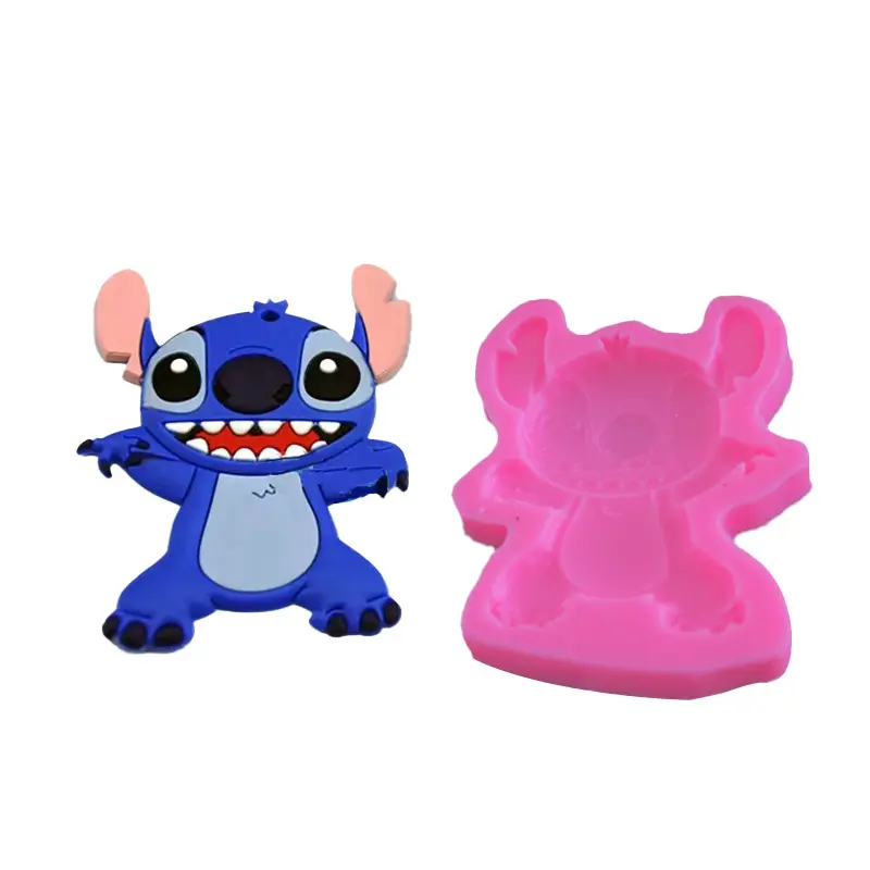Disney Stitch Chocolate Silicone Molds Flip Candy Decoration Molds Cartoon Anime Baking Kitchen Supplies Cake Cookies Mold Gift