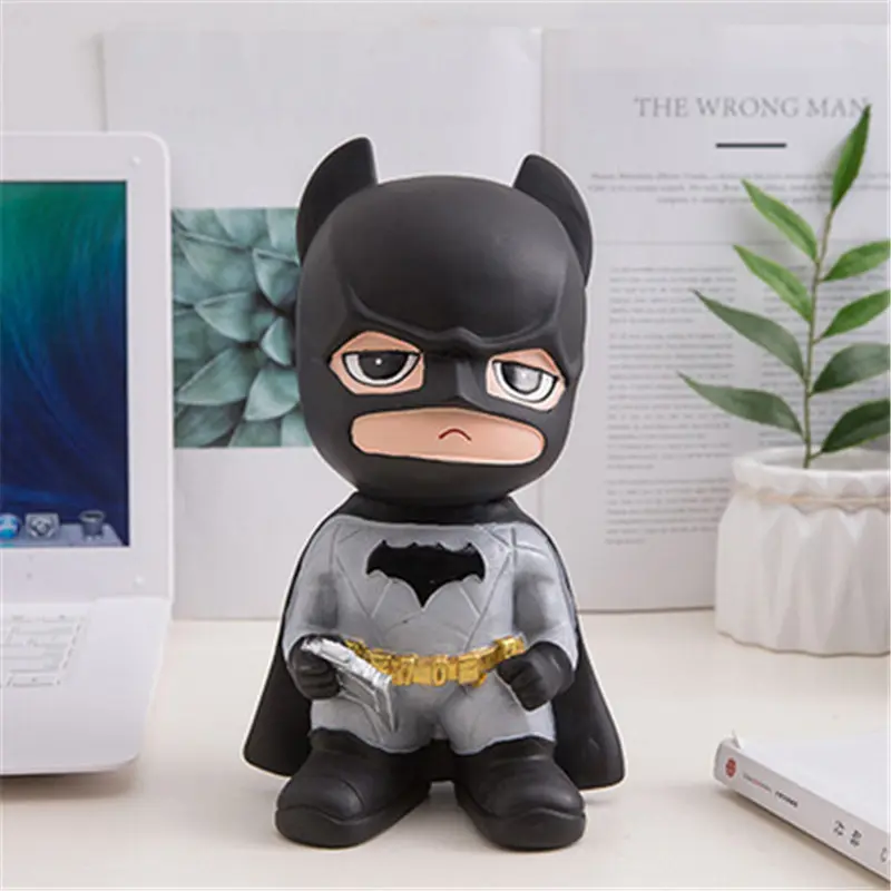 Superhero Bank Kids Spiderman Piggy Money Bank Coin Money Boxes Savings Large Storage Cute Tank Money Saving Box Gift
