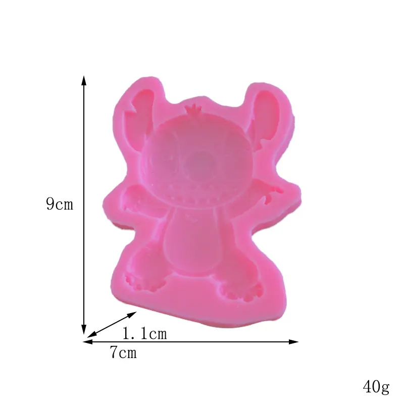 Disney Stitch Chocolate Silicone Molds Flip Candy Decoration Molds Cartoon Anime Baking Kitchen Supplies Cake Cookies Mold Gift