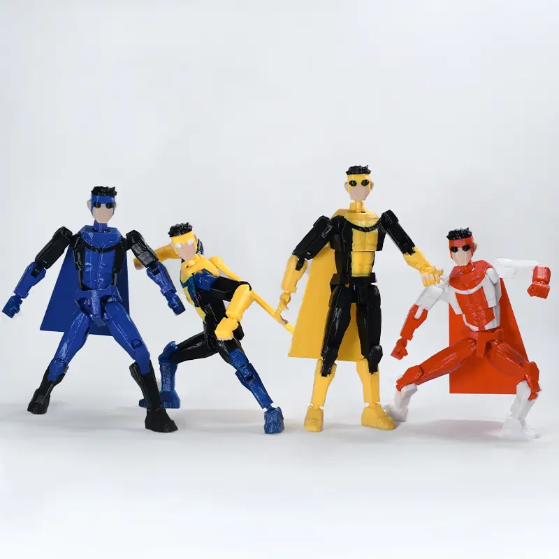 3D Printed Action Figures Invincible 3.0 Superheroes Anime Multi-Jointed Shapeshift Toys Mannequin Model Ornaments Kids Gifts