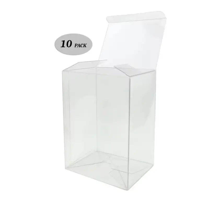 10 Pieces Dustproof Pvc Trainer Booster Etb Clear Plastic Protector Case Cards Protective Box Display For Pokemon Collectable