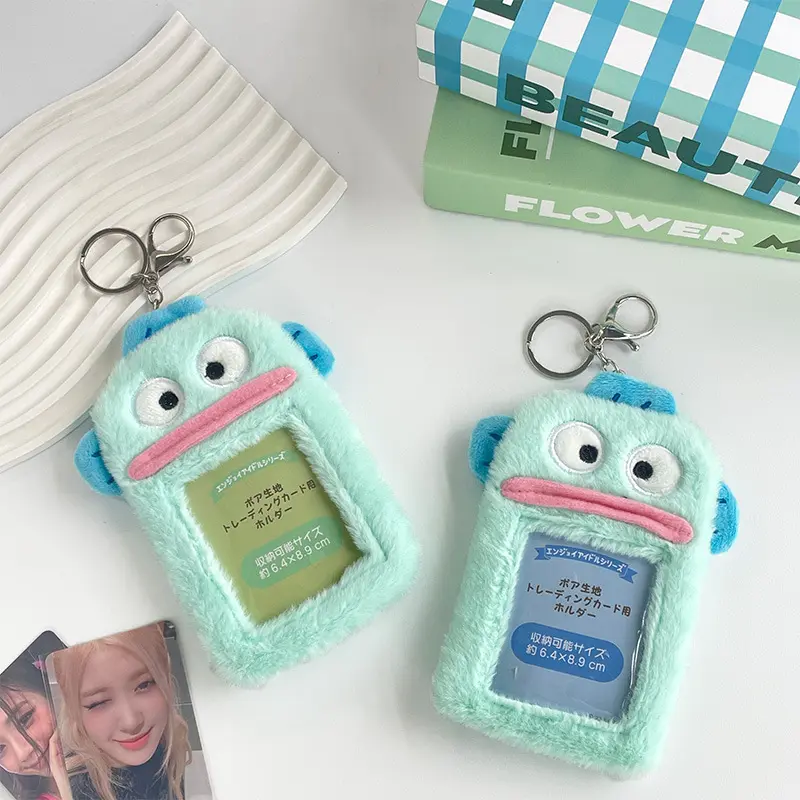 Kawaii Sanrio Cute Cartoon Hangyodon Toys Card Holder Anime Children Pendant Bus Card Cover Keychain Srudent Gifts