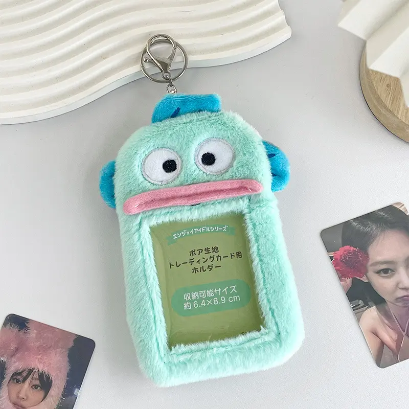 Kawaii Sanrio Cute Cartoon Hangyodon Toys Card Holder Anime Children Pendant Bus Card Cover Keychain Srudent Gifts