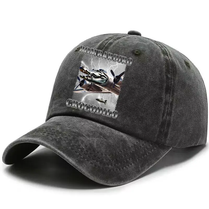 Tralalero Tralala Baseball Cap Tungtung Sahur Brainrot Sun Hat Men Women Outdoor Sport Sunbonnet Adult Retro Headgear Gift