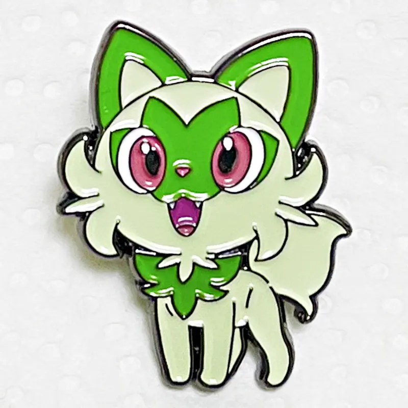 Pokemon Sprigatito Anime Lapel Pins Backpack Jeans Enamel Brooch Pin Women Fashion Jewelry Gifts Kawaii Elf Cartoon Badges