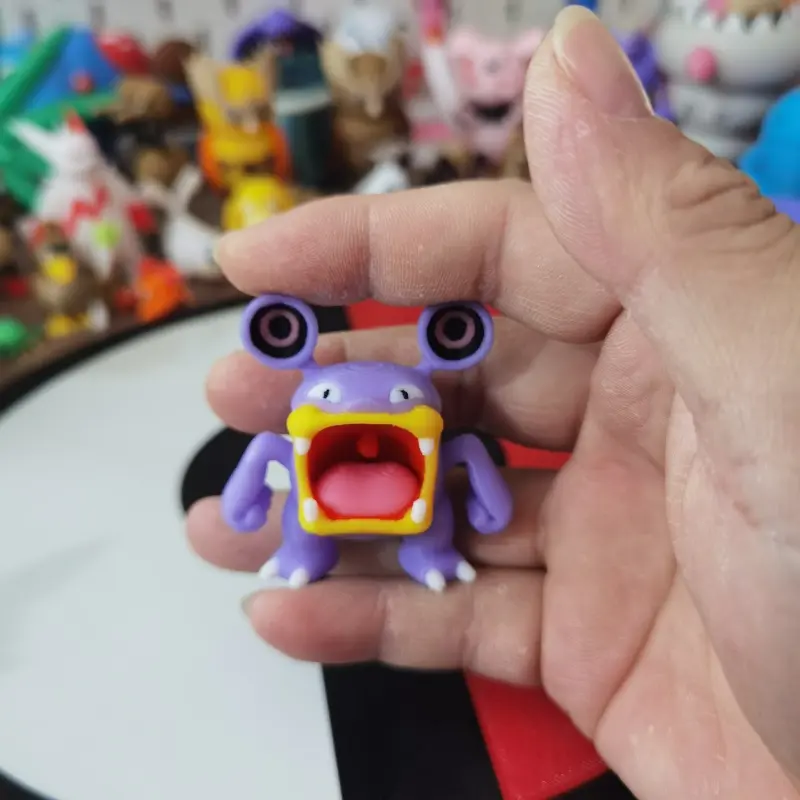 Anime pokemon Whismur Loudred Exploud Figure Proportion World 1:20 Diy 3D Printing Character Desktop Decoration Model Toy Gift