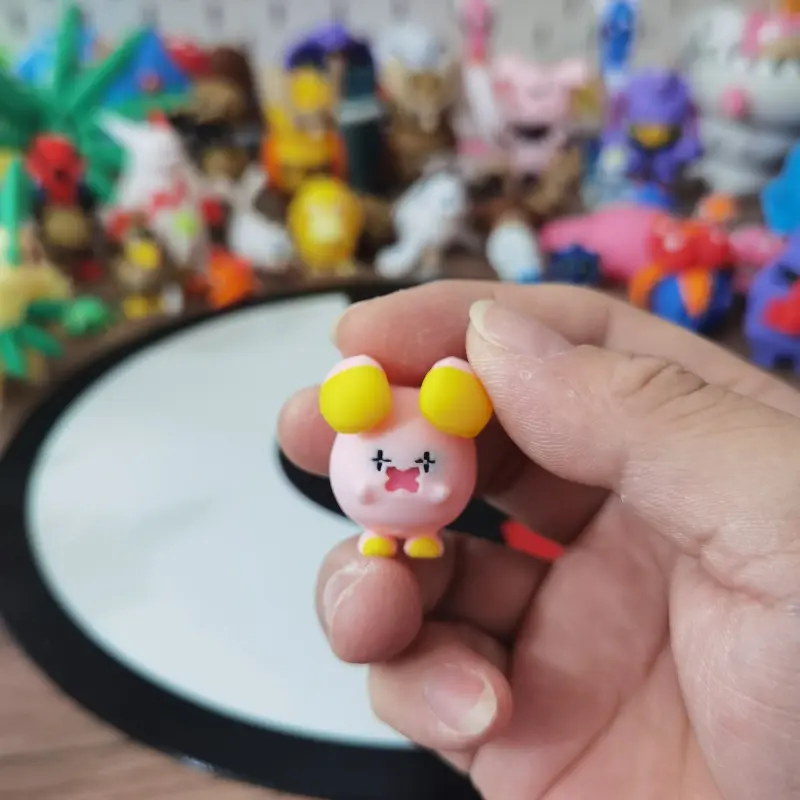 Anime pokemon Whismur Loudred Exploud Figure Proportion World 1:20 Diy 3D Printing Character Desktop Decoration Model Toy Gift