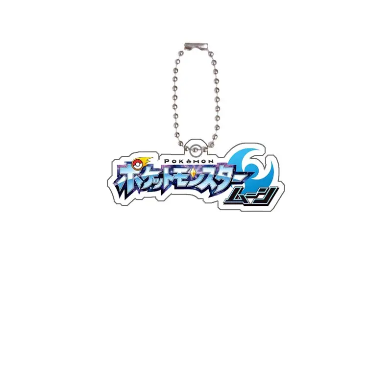 Anime Pokemon Ptcg Logo Acrylic Card Icon Logo Keychain Cartoon Creative Diy Homemade Bag Decoration Pendant Gift 7Cm