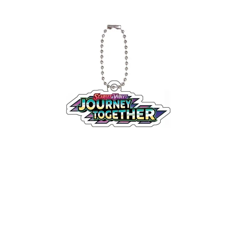 Anime Pokemon Ptcg Logo Acrylic Card Icon Logo Keychain Cartoon Creative Diy Homemade Bag Decoration Pendant Gift 7Cm