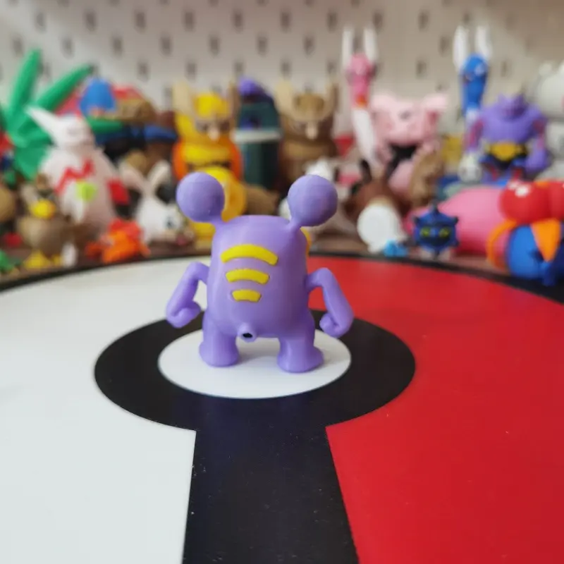 Anime pokemon Whismur Loudred Exploud Figure Proportion World 1:20 Diy 3D Printing Character Desktop Decoration Model Toy Gift