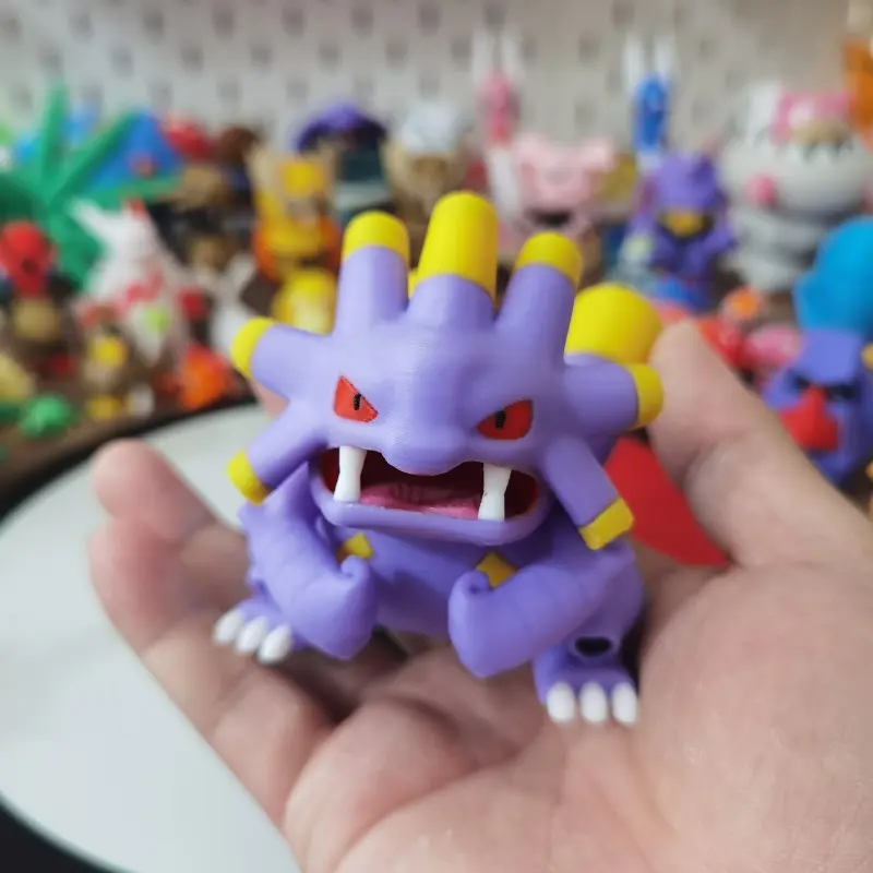 Anime pokemon Whismur Loudred Exploud Figure Proportion World 1:20 Diy 3D Printing Character Desktop Decoration Model Toy Gift