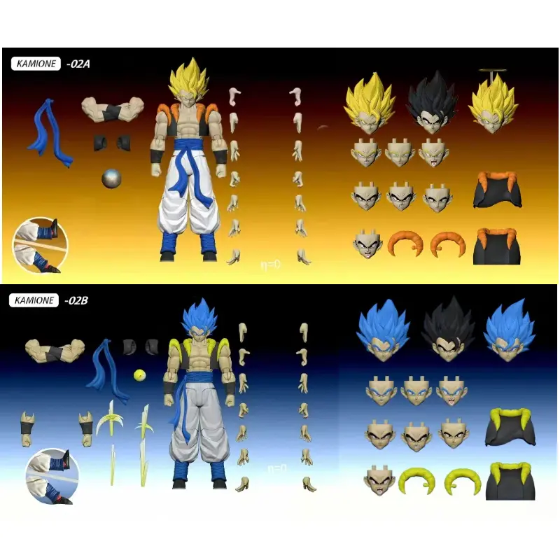 Tonsenarttoys Kamione Dragon Ball Z SHF Super Saiyan Blue Son Goku Vegeta Gogeta Anime Action Figures Models Kids Toys Gifts