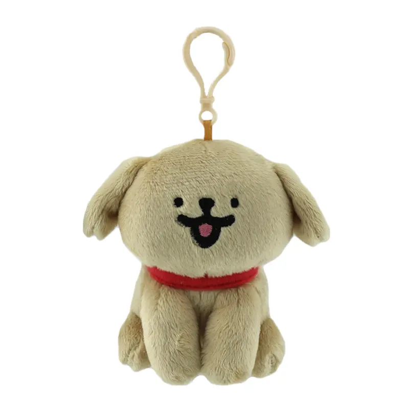 Cute Korean Maltese Dog Plush Keychain Plushies Soft Stuffed Animal Doll Pendant Cartoon Puppy Kids Boys Girls Birthday Gifts