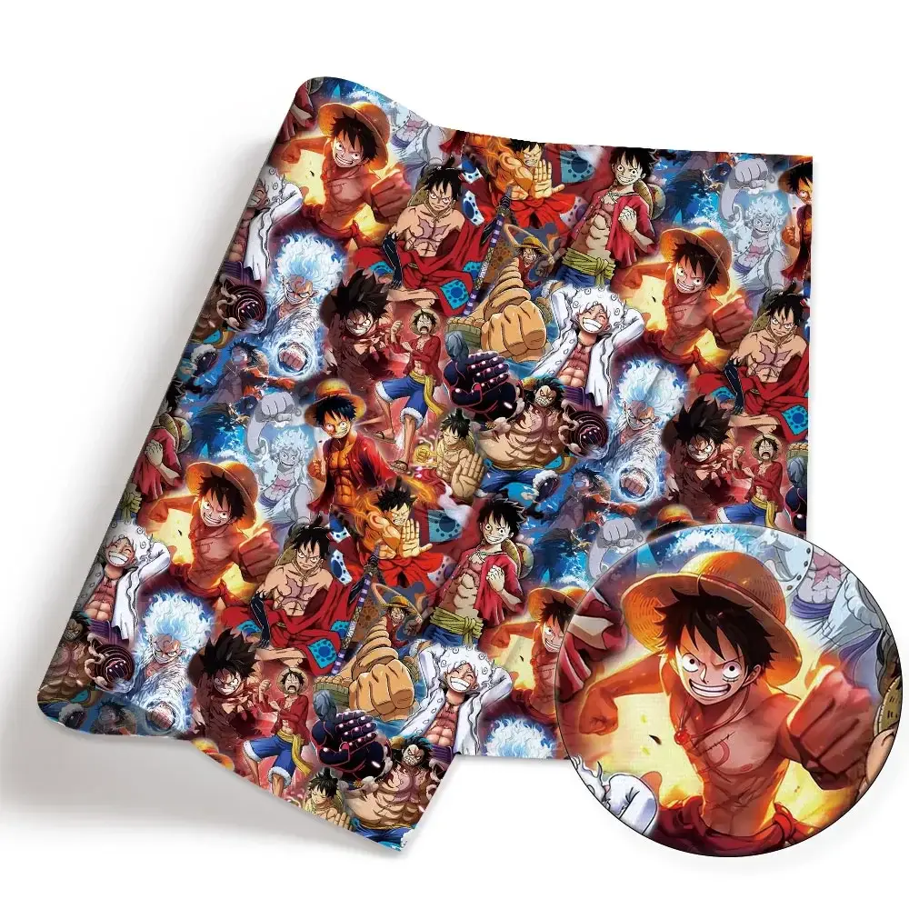One Piece Anime peripherals Fabric 140*50cm DIY Sewing Patchwork Quilting Baby Dress Printed Fabric Fabric Sewing Kids