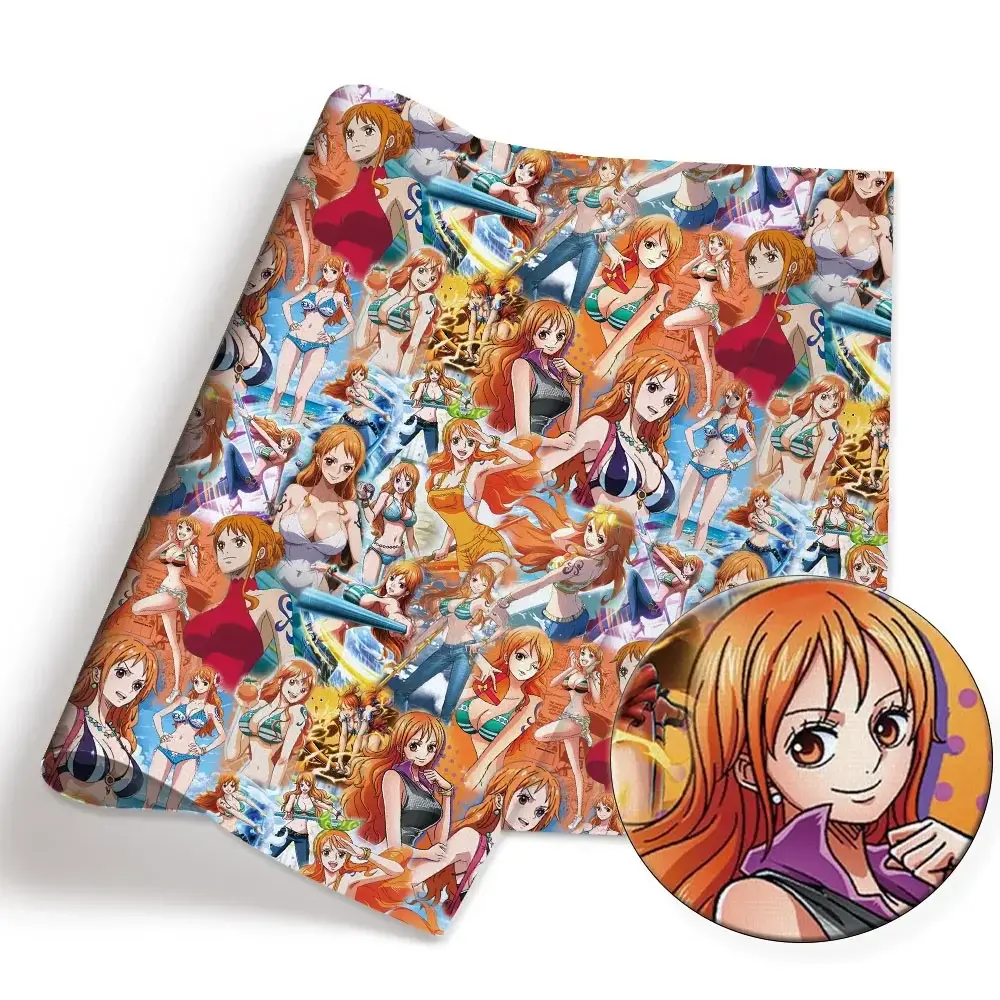One Piece Anime peripherals Fabric 140*50cm DIY Sewing Patchwork Quilting Baby Dress Printed Fabric Fabric Sewing Kids