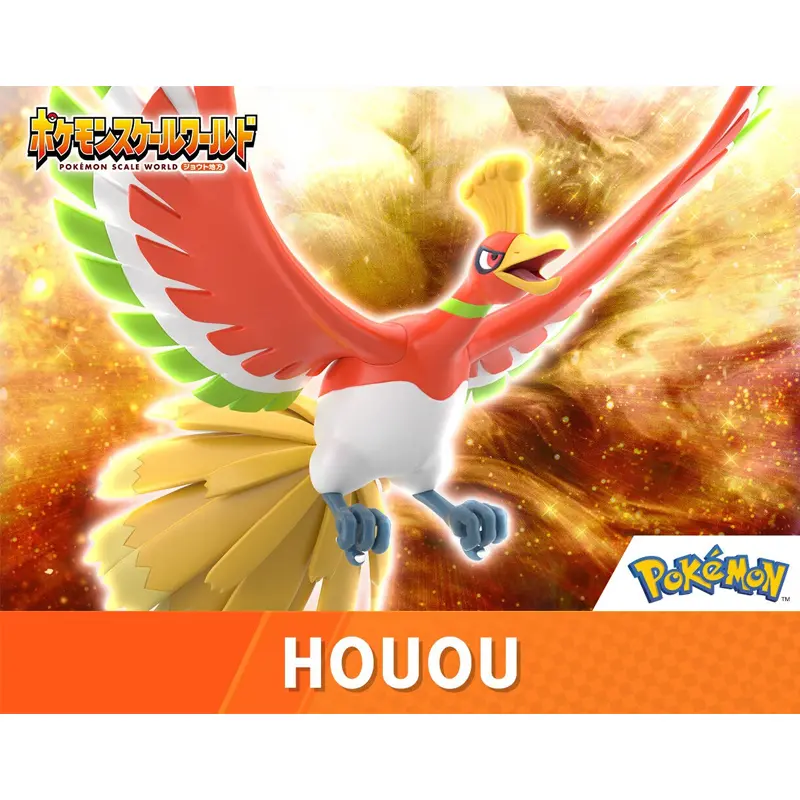 100%Original Bandai POKEMON Scale World Johto Region Ho Oh Lugia Anime Figure Boxed Model Collectible Toys Gifts