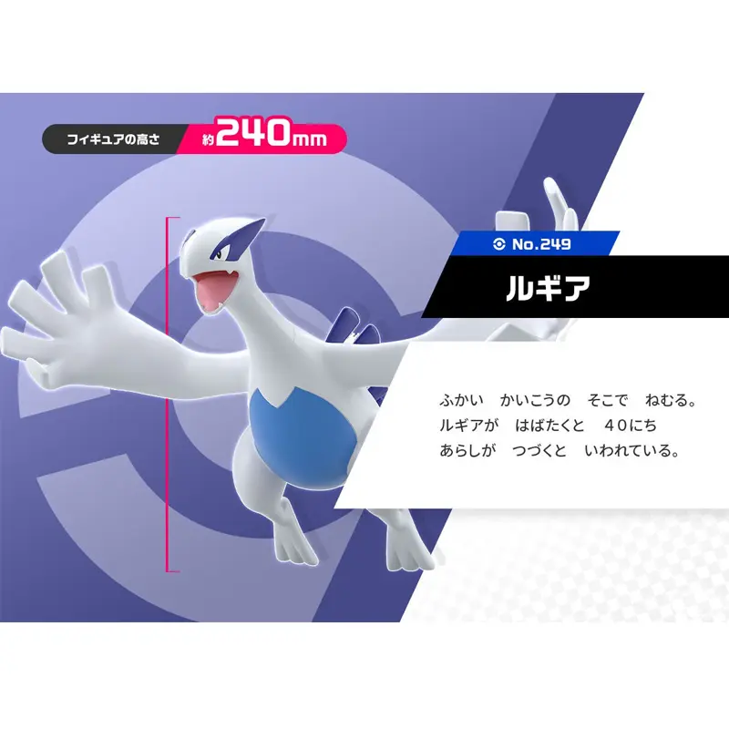 100%Original Bandai POKEMON Scale World Johto Region Ho Oh Lugia Anime Figure Boxed Model Collectible Toys Gifts