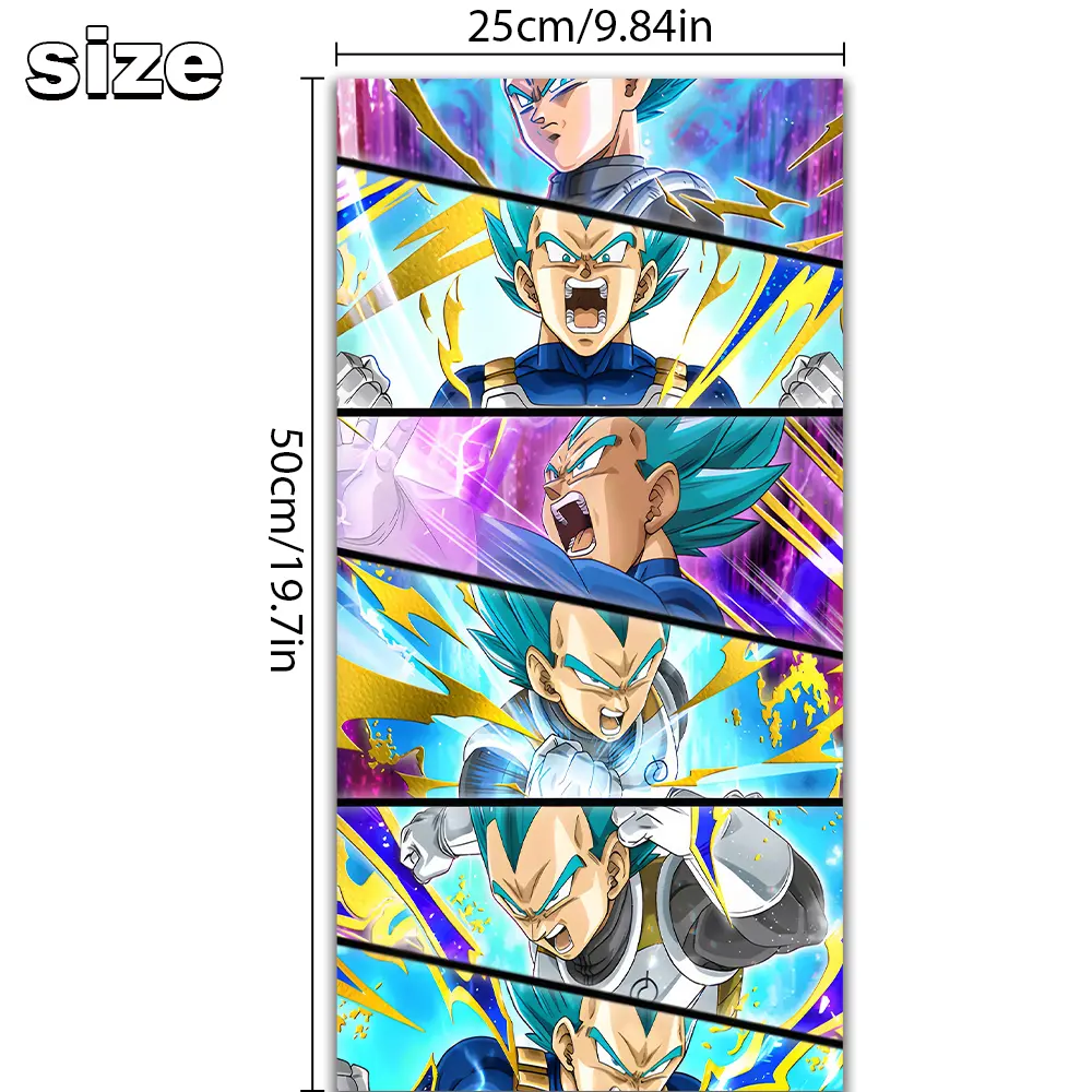 Dragon Ball Car B Pillar Sticker Decal Waterproof Peel Stick Scratch Resistant Anime Self-adhesive Poster JDM Accessorie Gift