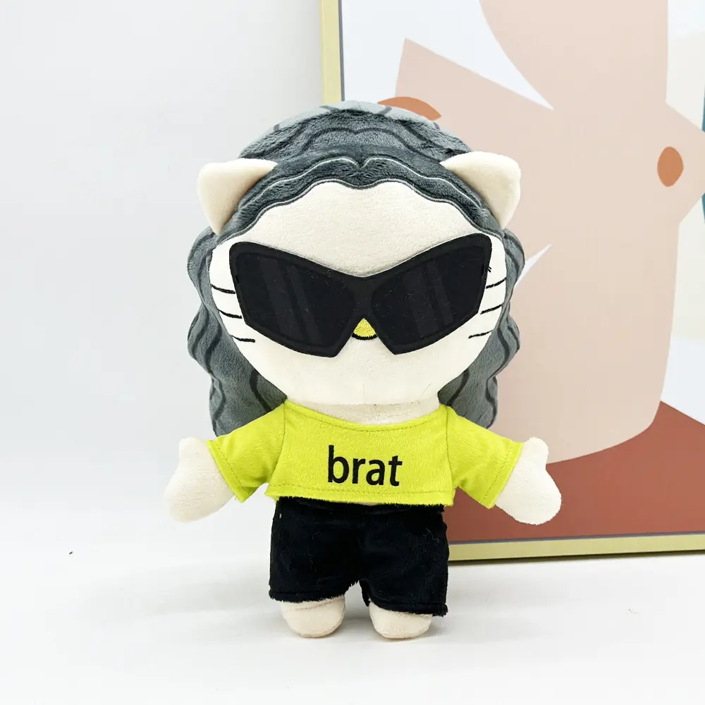 26cm Hello Kitty Charli Xcx Plush Doll Figure Stuffed Toys Cute Boys Girls Fans Collect Gifts