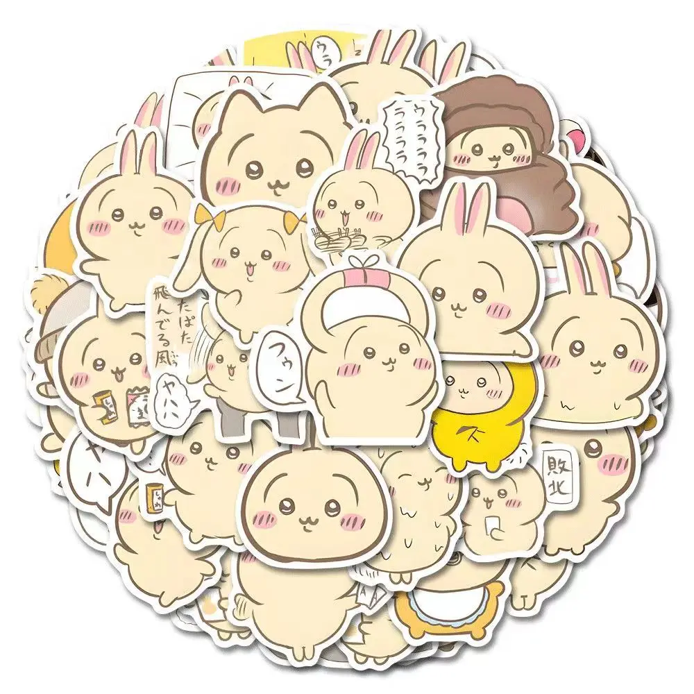 100pcs Chikawas うさぎ USAGI Stickers Cute Peripheral Stickers Decoration Diy Handbook Mobile Phone Case Waterproof Gift