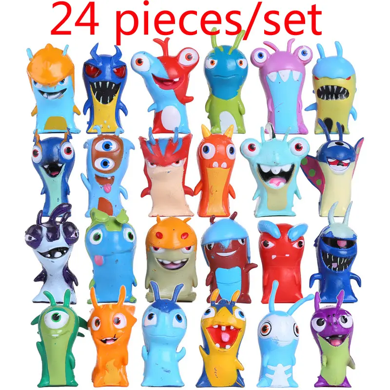 24pcs/set Slugterra Action Figures Toy 5cm Mini Slugterra Anime Figures Toys Doll Slugs Children Kids Boys Toy